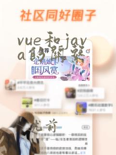 vue和java的关系