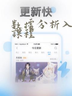数据分析入门 课程