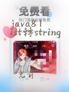 java8 list转string