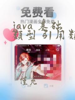 java 基础类型 引用类型