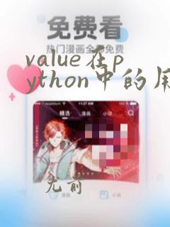 value在python中的用法