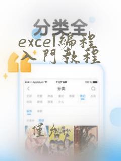 excel编程入门教程