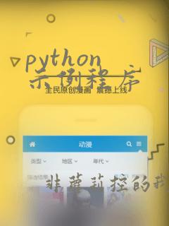 python 示例程序