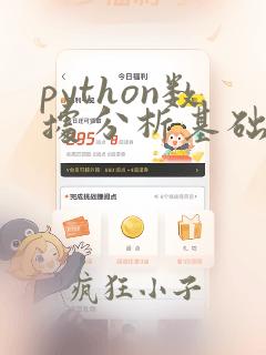 python数据分析基础知识
