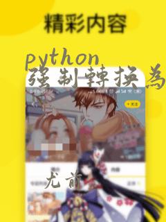 python 强制转换为字符串