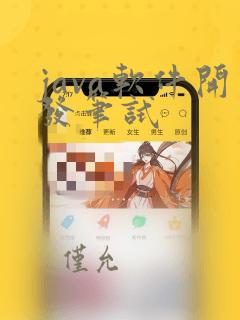 java软件开发笔试