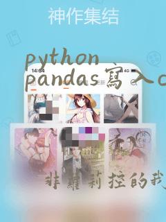 python pandas写入csv文件