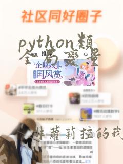 python类全局变量