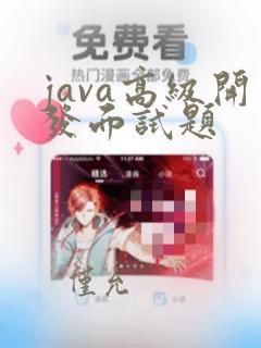 java高级开发面试题