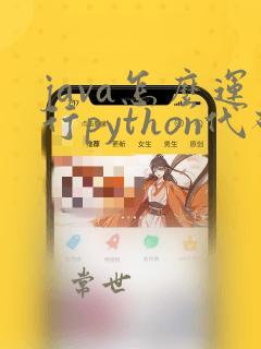 java怎么运行python代码