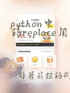 python中的replace用法