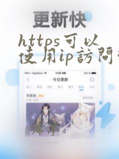 https可以使用ip访问吗