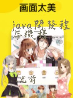 java开发程序机构