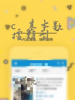 c 基本数据类型