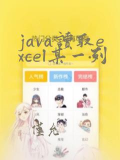 java读取excel某一列
