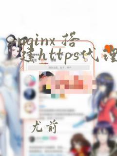 nginx 搭建https代理