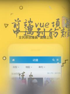 前端vue项目中遇到的难点