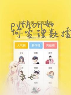 python如何处理数据量很大的excel文件
