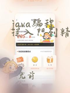 java编程 从入门到精通