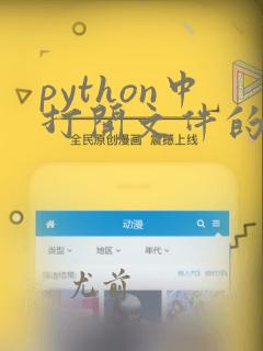 python中打开文件的方法