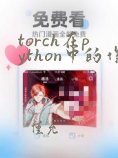 torch在python中的作用