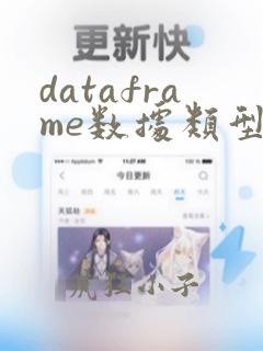 dataframe数据类型转换
