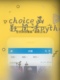 choice函数用法python
