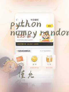 python numpy random