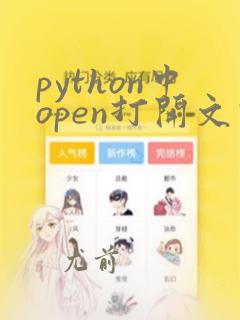 python中open打开文件的位置
