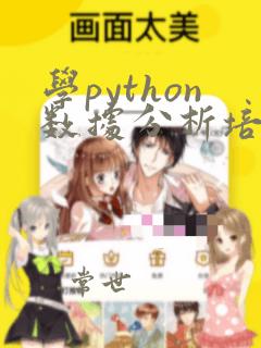 学python数据分析培训