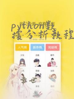 python数据分析教程