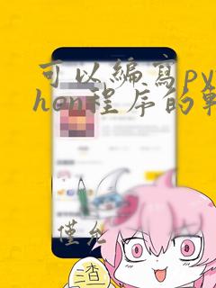 可以编写python程序的软件