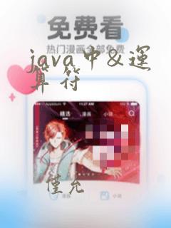 java中&运算符