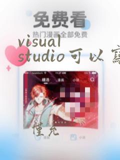 visual studio可以写java吗