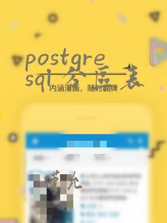 postgresql 分区表