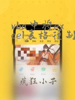 vba中将excel表格复制到word中