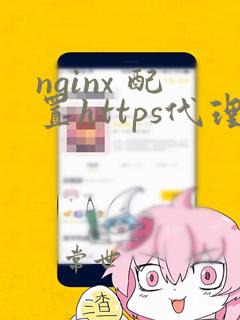 nginx 配置https代理
