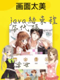 java结束程序代码