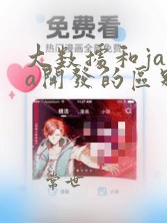 大数据和java开发的区别