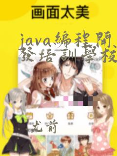 java编程开发培训学校