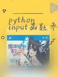python input函数参数