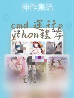 cmd 运行python程序