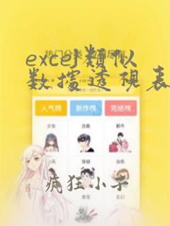 excel类似数据透视表的函数
