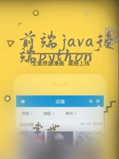 前端java后端python