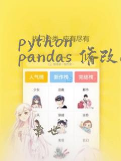 python pandas 修改excel