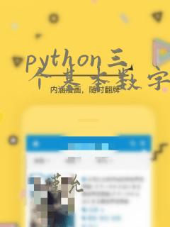 python三个基本数字类型
