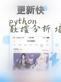 python 数据分析 培训