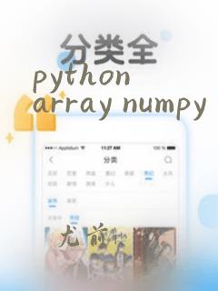 python array numpy