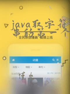 java取字符串的第一个字符