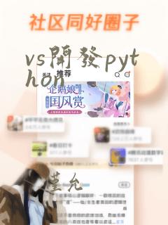 vs开发python